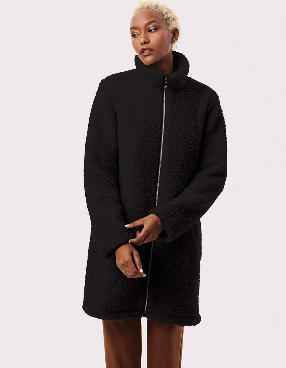 Teddy Touch Vegan Fur Coat - Image 2