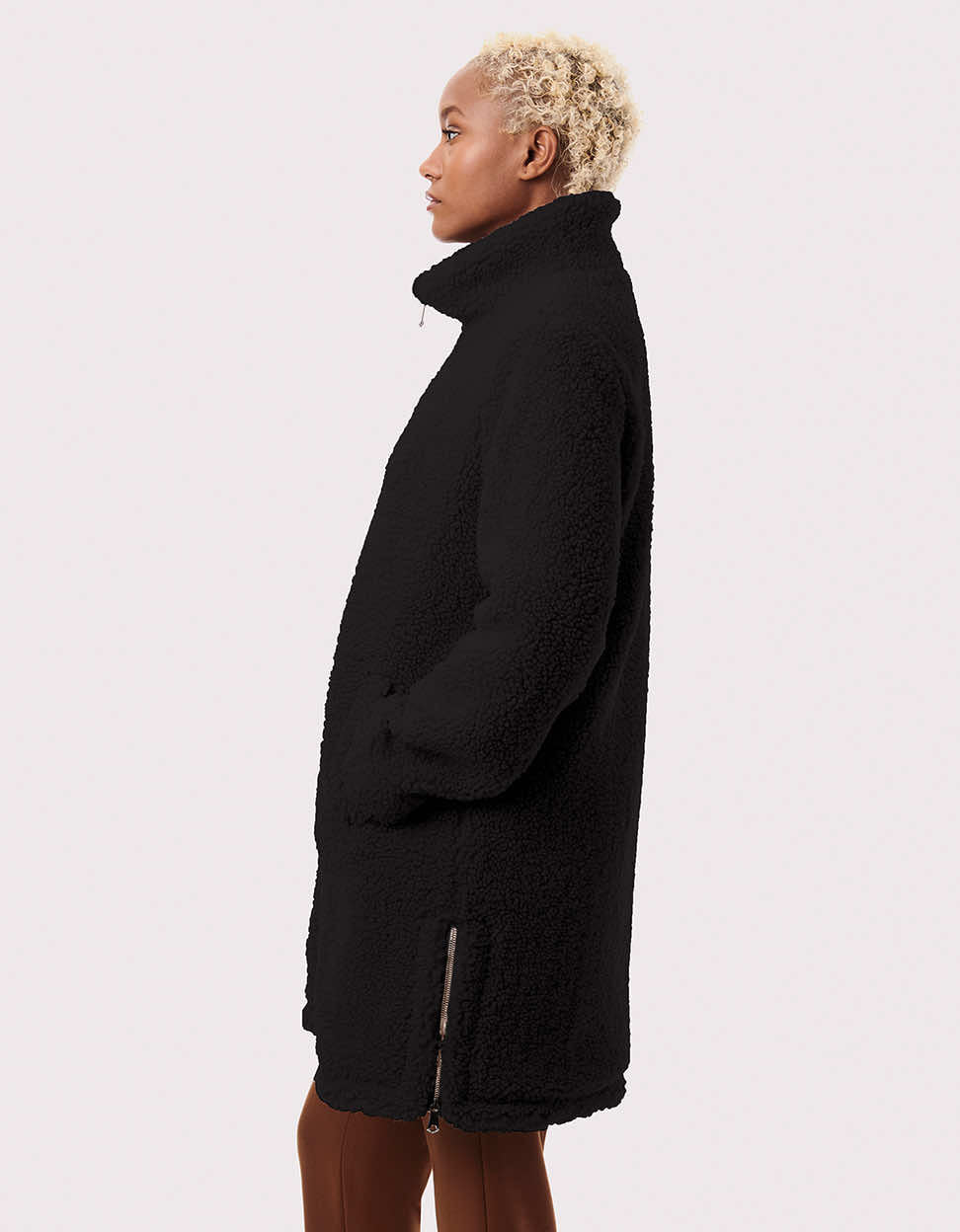 Teddy Touch Vegan Fur Coat - Image 3