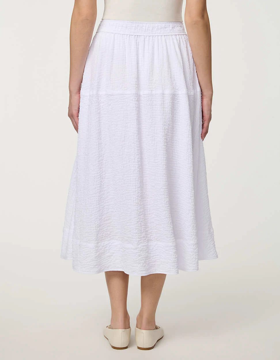 Textured Midi Skirt - Image 4