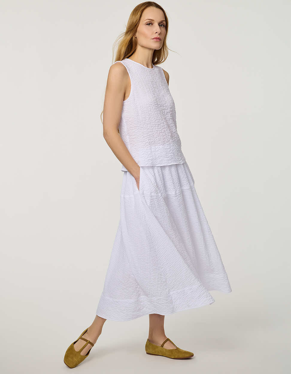Textured Midi Skirt - Image 5