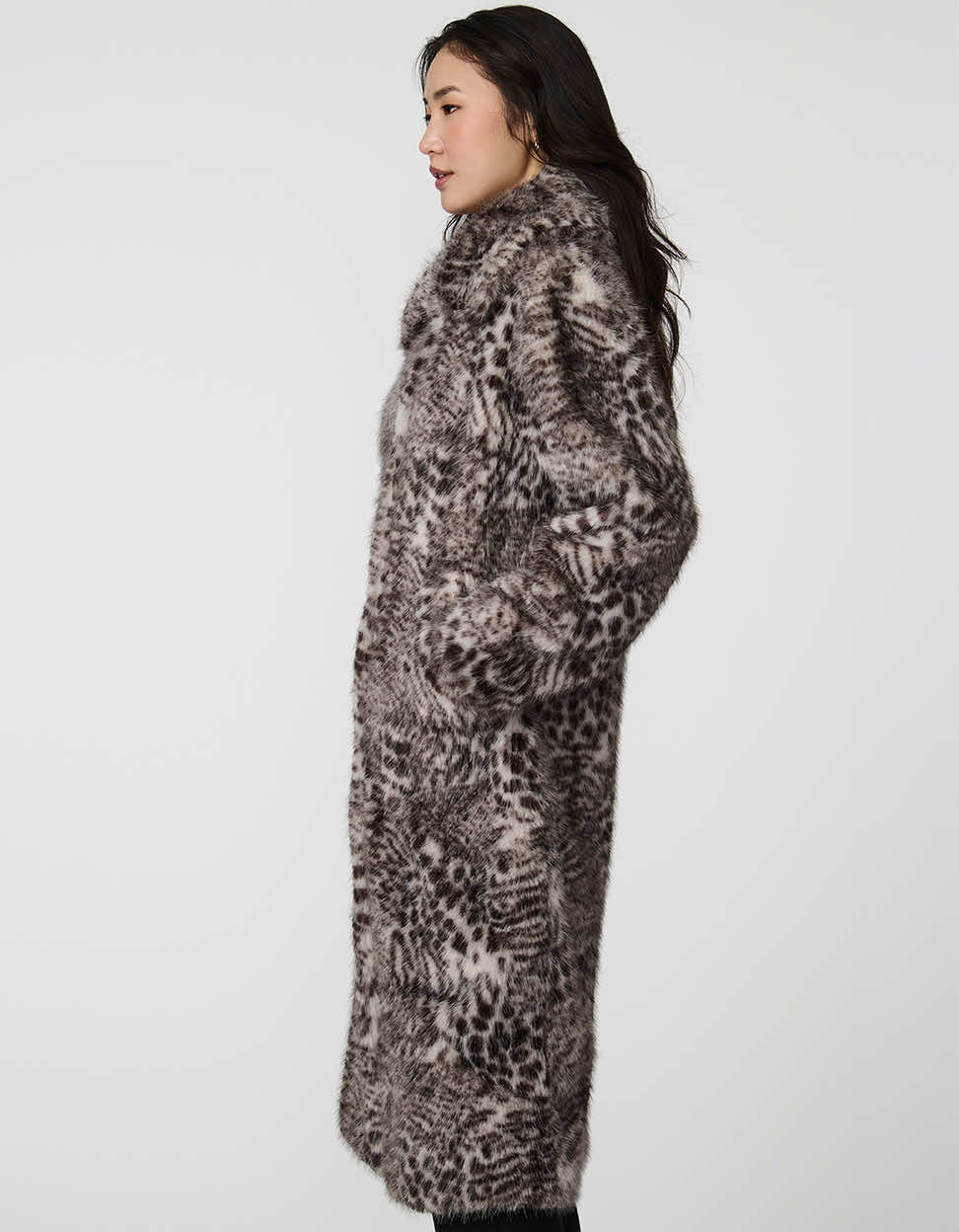 Vesper Leopard Print Faux Fur Coat - Image 4