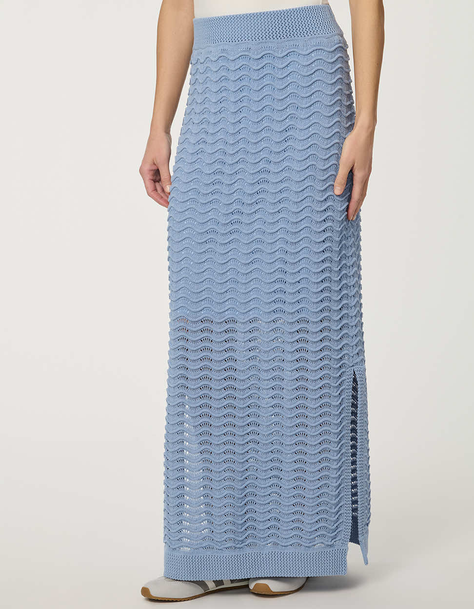 Wave Knit Maxi Skirt