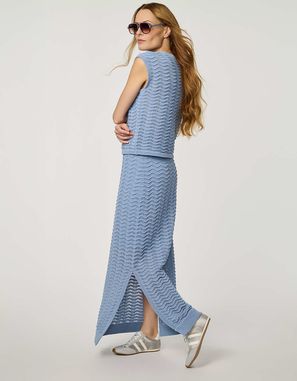 Wave Knit Maxi Skirt - Image 2