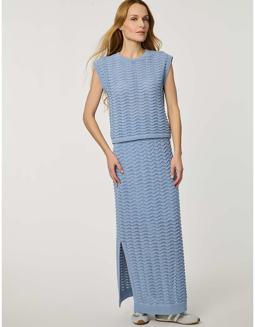 Wave Knit Maxi Skirt - Image 5